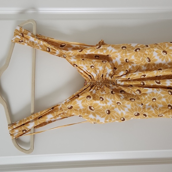 Free People Rosalee Sunflower Dress M - Picture 7 of 9